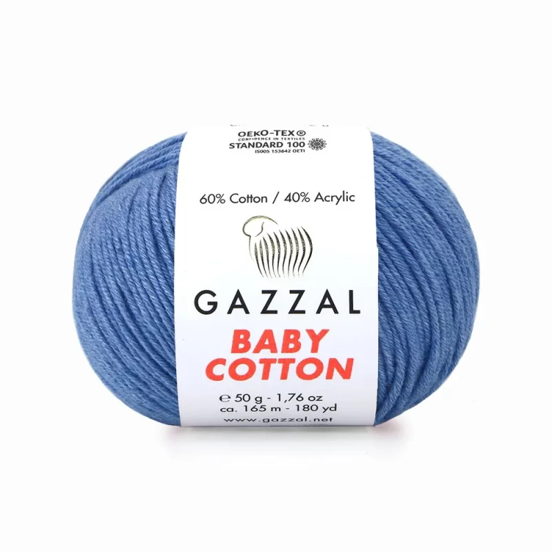 Gazzal Baby Cotton ile renklerin büyülü dünyasına adım atın. Yumuşak dokusu ve çeşitli renkleriyle her örgüye zarafet katın, özgünlüğünüzü ön plana çıkarın