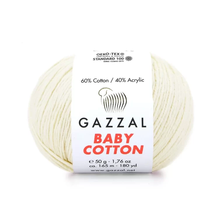 Gazzal Baby Cotton ile renklerin büyülü dünyasına adım atın. Yumuşak dokusu ve çeşitli renkleriyle her örgüye zarafet katın, özgünlüğünüzü ön plana çıkarın