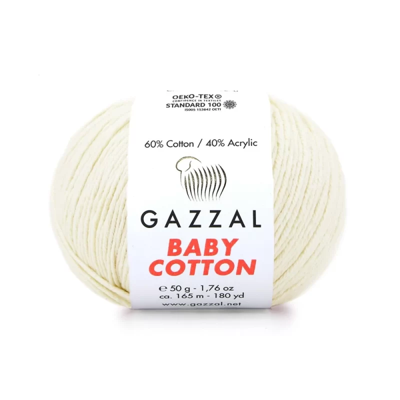 Gazzal Baby Cotton ile renklerin büyülü dünyasına adım atın. Yumuşak dokusu ve çeşitli renkleriyle her örgüye zarafet katın, özgünlüğünüzü ön plana çıkarın