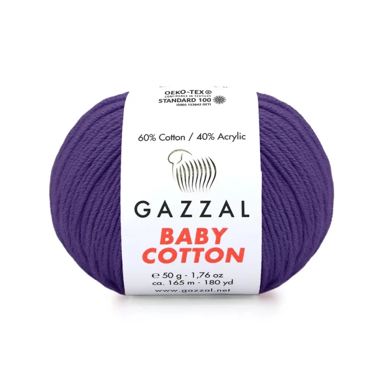 Gazzal Baby Cotton ile renklerin büyülü dünyasına adım atın. Yumuşak dokusu ve çeşitli renkleriyle her örgüye zarafet katın, özgünlüğünüzü ön plana çıkarın