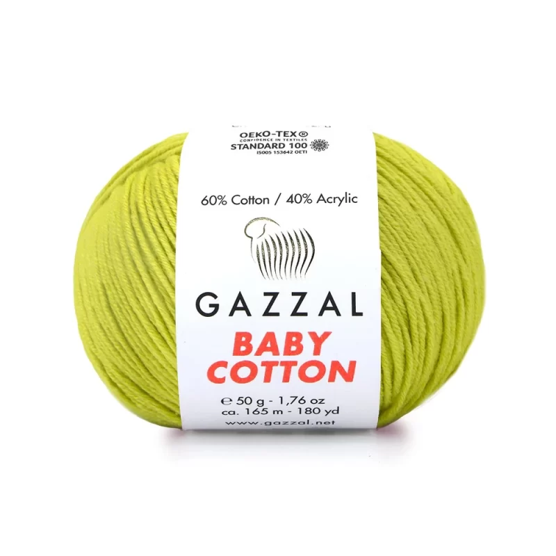 Gazzal Baby Cotton ile renklerin büyülü dünyasına adım atın. Yumuşak dokusu ve çeşitli renkleriyle her örgüye zarafet katın, özgünlüğünüzü ön plana çıkarın