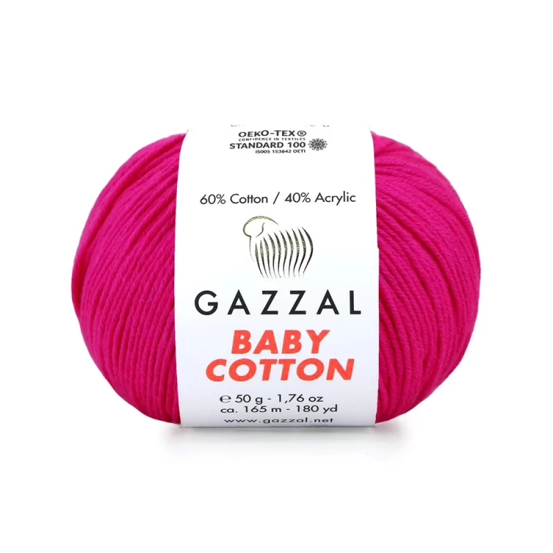 Gazzal Baby Cotton ile renklerin büyülü dünyasına adım atın. Yumuşak dokusu ve çeşitli renkleriyle her örgüye zarafet katın, özgünlüğünüzü ön plana çıkarın