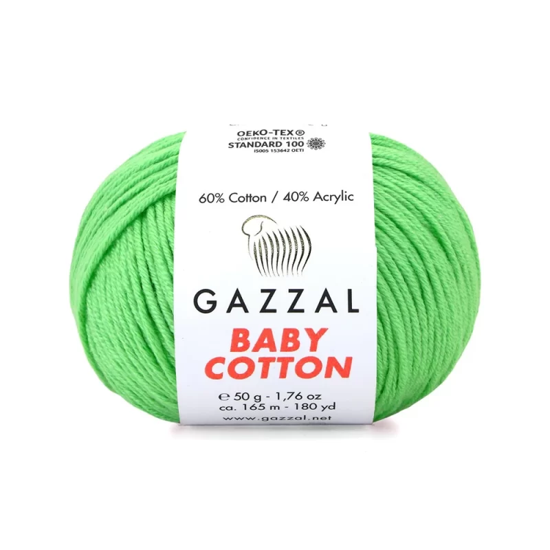 Gazzal Baby Cotton ile renklerin büyülü dünyasına adım atın. Yumuşak dokusu ve çeşitli renkleriyle her örgüye zarafet katın, özgünlüğünüzü ön plana çıkarın