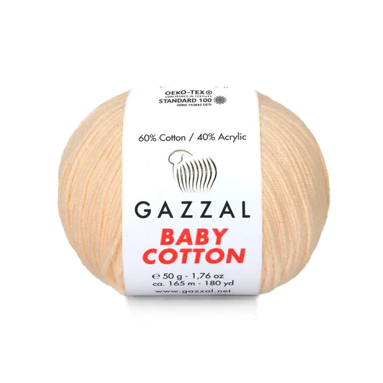Gazzal Baby Cotton ile renklerin büyülü dünyasına adım atın. Yumuşak dokusu ve çeşitli renkleriyle her örgüye zarafet katın, özgünlüğünüzü ön plana çıkarın