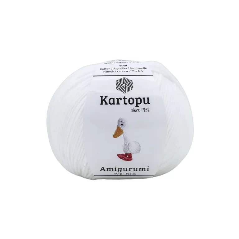 Kartopu Amigurumi: Yaratıcılığınıza renk katın! 52 renk seçeneğiyle sevimli projelerinizi öne çıkarın. Yumuşak dokusu ve kullanım kolaylığıyla dikkat çeker.