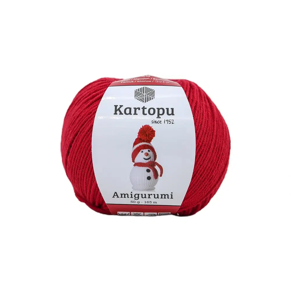 kartopu-amigurumi-k143 Kartopu Amigurumi: Yaratıcılığınıza renk katın! 52 renk seçeneğiyle sevimli projelerinizi öne çıkarın. Yumuşak dokusu ve kullanım kolaylığıyla dikkat çeker.