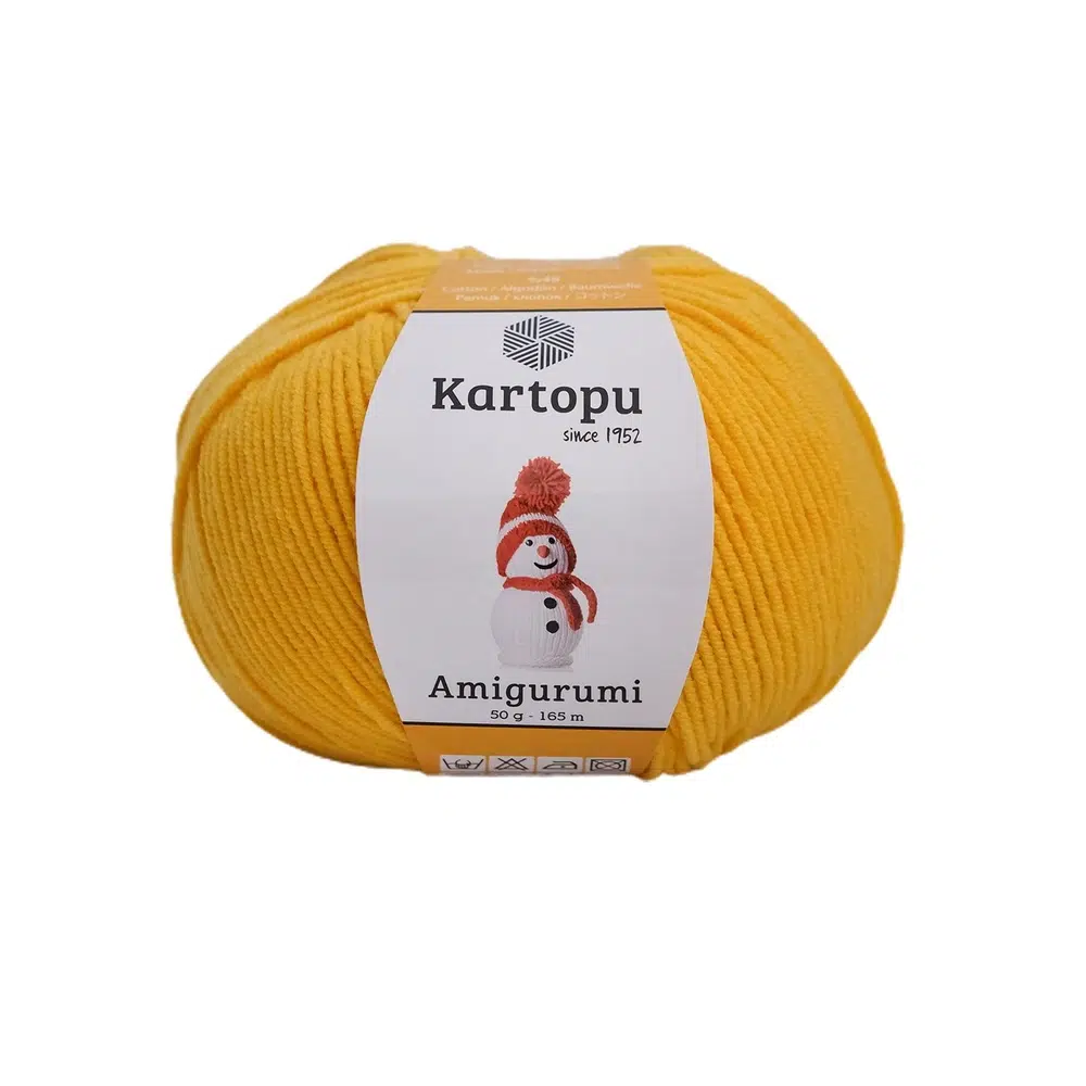 kartopu-amigurumi-k318 Kartopu Amigurumi: Yaratıcılığınıza renk katın! 52 renk seçeneğiyle sevimli projelerinizi öne çıkarın. Yumuşak dokusu ve kullanım kolaylığıyla dikkat çeker.
