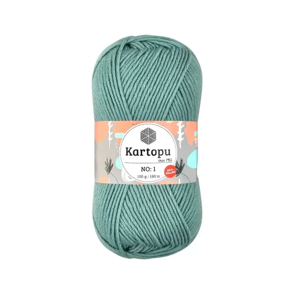 Kartopu No.1 El Örgü İpi - Anti-pilling özellikli, %100 akrilik, yumuşak ve dayanıklı örgü ipi