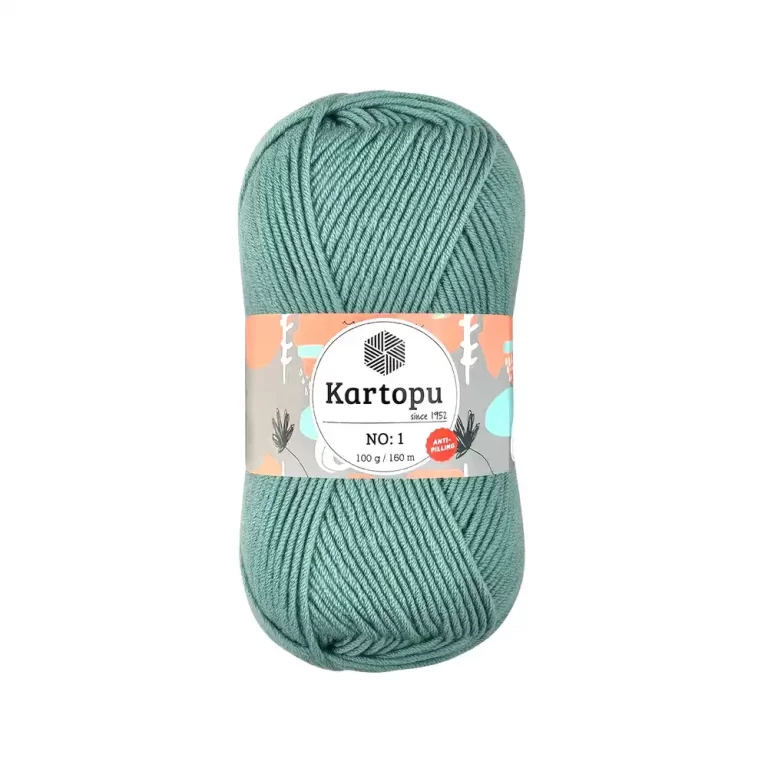 Kartopu No.1 El Örgü İpi - Anti-pilling özellikli, %100 akrilik, yumuşak ve dayanıklı örgü ipi