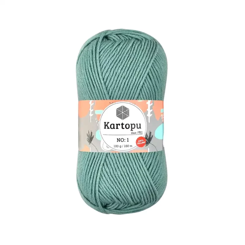 Kartopu No.1 El Örgü İpi - Anti-pilling özellikli, %100 akrilik, yumuşak ve dayanıklı örgü ipi