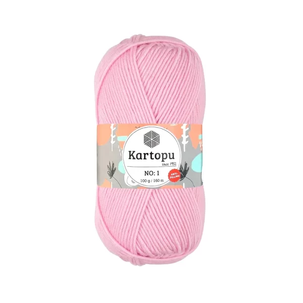 Kartopu No.1 El Örgü İpi - Anti-pilling özellikli, %100 akrilik, yumuşak ve dayanıklı örgü ipi