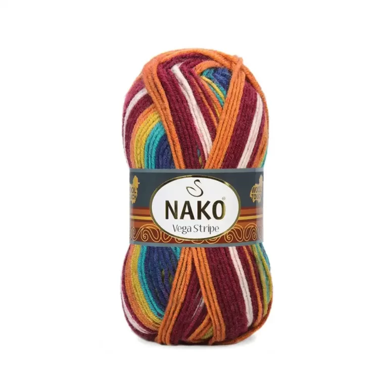 Nako Vega Stripe Batik: Renk cümbüşü ve dokunaklı yumuşaklık bir araya geliyor. Hırka, kazak, atkı ve daha fazlası için ideal. Yaratıcılığınıza renk katın