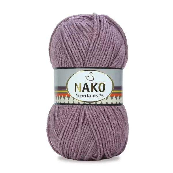Nako Süperlambs 25 İplik: %25 yün, %75 akrilik, 100 g - 200 m. Kolay örülür, 30°C’de yıkanabilir, zengin renk seçenekleriyle her projeye uygun!