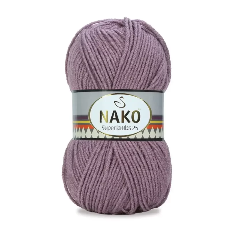 Nako Süperlambs 25 İplik: %25 yün, %75 akrilik, 100 g - 200 m. Kolay örülür, 30°C’de yıkanabilir, zengin renk seçenekleriyle her projeye uygun!