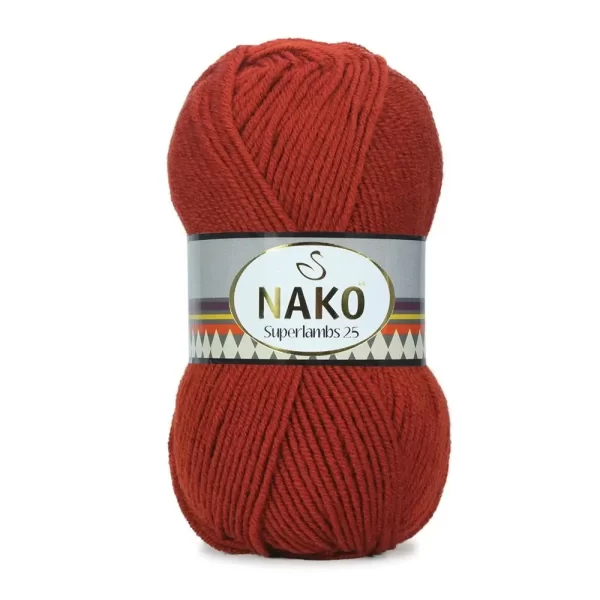 Nako Süperlambs 25 İplik: %25 yün, %75 akrilik, 100 g - 200 m. Kolay örülür, 30°C’de yıkanabilir, zengin renk seçenekleriyle her projeye uygun!