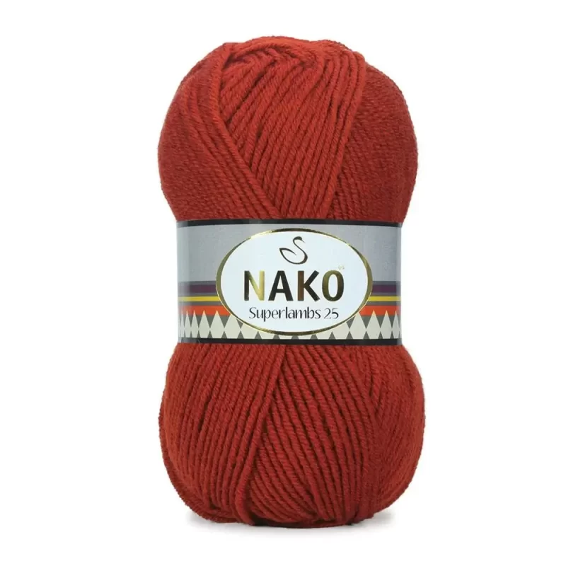 Nako Süperlambs 25 İplik: %25 yün, %75 akrilik, 100 g - 200 m. Kolay örülür, 30°C’de yıkanabilir, zengin renk seçenekleriyle her projeye uygun!