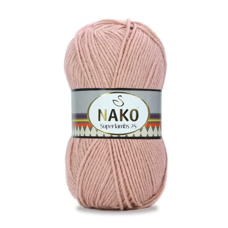 Nako Süperlambs 25 İplik: %25 yün, %75 akrilik, 100 g - 200 m. Kolay örülür, 30°C’de yıkanabilir, zengin renk seçenekleriyle her projeye uygun!
