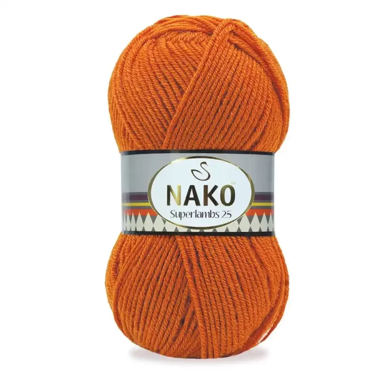 Nako Süperlambs 25 İplik: %25 yün, %75 akrilik, 100 g - 200 m. Kolay örülür, 30°C’de yıkanabilir, zengin renk seçenekleriyle her projeye uygun!