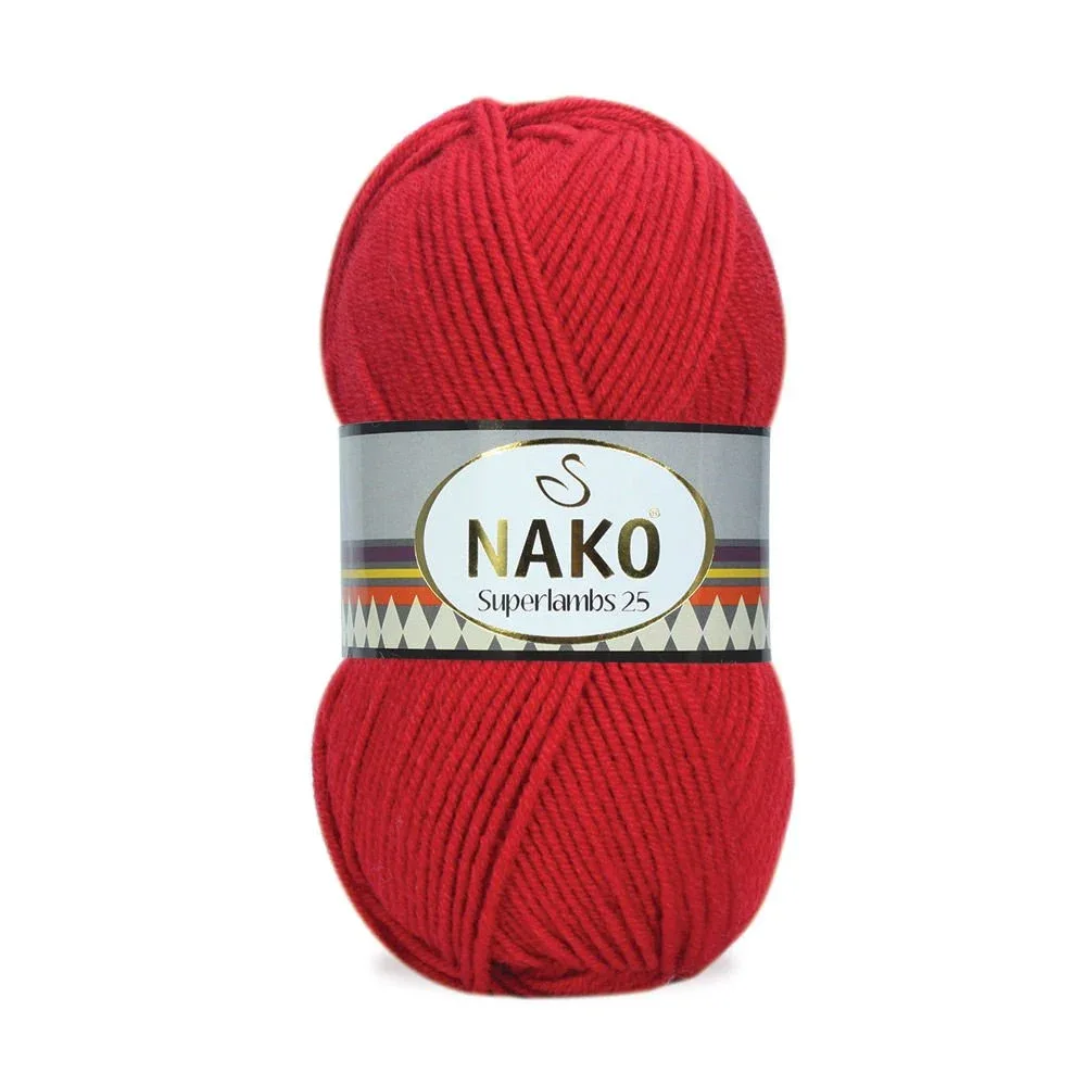 nako-süperlambs-25-1203 Nako Süperlambs 25 İplik: %25 yün, %75 akrilik, 100 g - 200 m. Kolay örülür, 30°C’de yıkanabilir, zengin renk seçenekleriyle her projeye uygun!