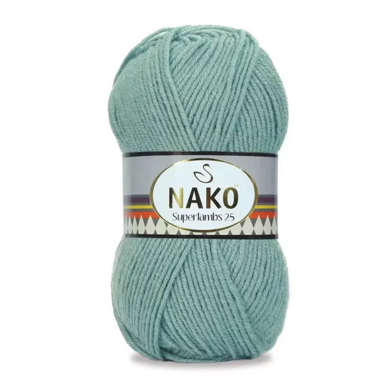 Nako Süperlambs 25 İplik: %25 yün, %75 akrilik, 100 g - 200 m. Kolay örülür, 30°C’de yıkanabilir, zengin renk seçenekleriyle her projeye uygun!