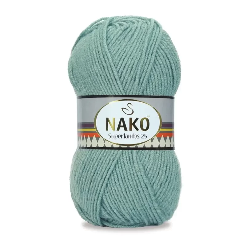 Nako Süperlambs 25 İplik: %25 yün, %75 akrilik, 100 g - 200 m. Kolay örülür, 30°C’de yıkanabilir, zengin renk seçenekleriyle her projeye uygun!