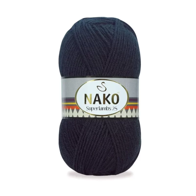 Nako Süperlambs 25 İplik: %25 yün, %75 akrilik, 100 g - 200 m. Kolay örülür, 30°C’de yıkanabilir, zengin renk seçenekleriyle her projeye uygun!