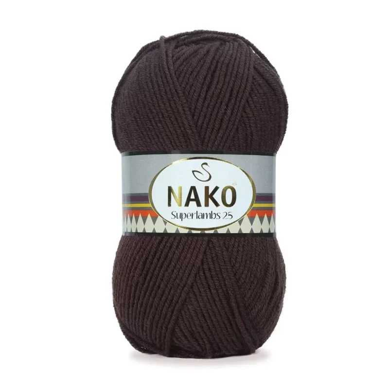 Nako Süperlambs 25 İplik: %25 yün, %75 akrilik, 100 g - 200 m. Kolay örülür, 30°C’de yıkanabilir, zengin renk seçenekleriyle her projeye uygun!