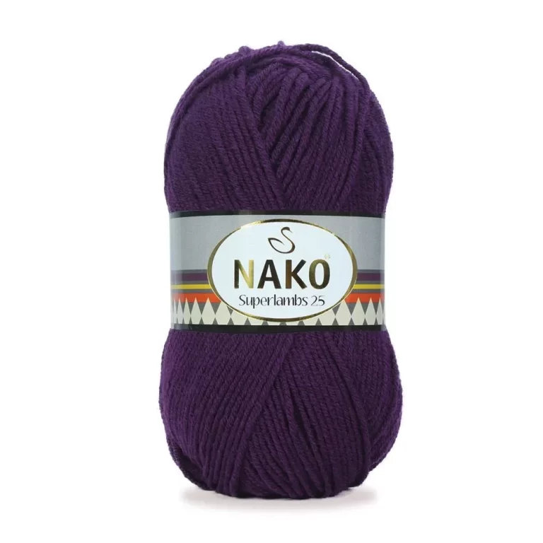 Nako Süperlambs 25 İplik: %25 yün, %75 akrilik, 100 g - 200 m. Kolay örülür, 30°C’de yıkanabilir, zengin renk seçenekleriyle her projeye uygun!