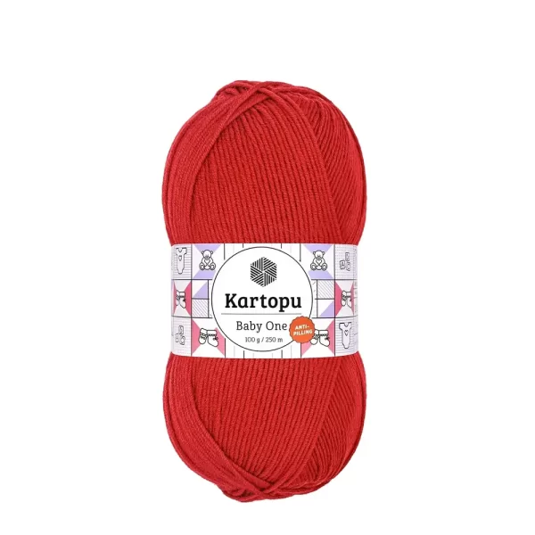 Bebekler ve alerjik cilde sahip bireyler için özel olarak tasarlanmıştır. Tüylenmeyen ve yumuşak bir iplik arıyorsanız, Kartopu baby one tam size göre!