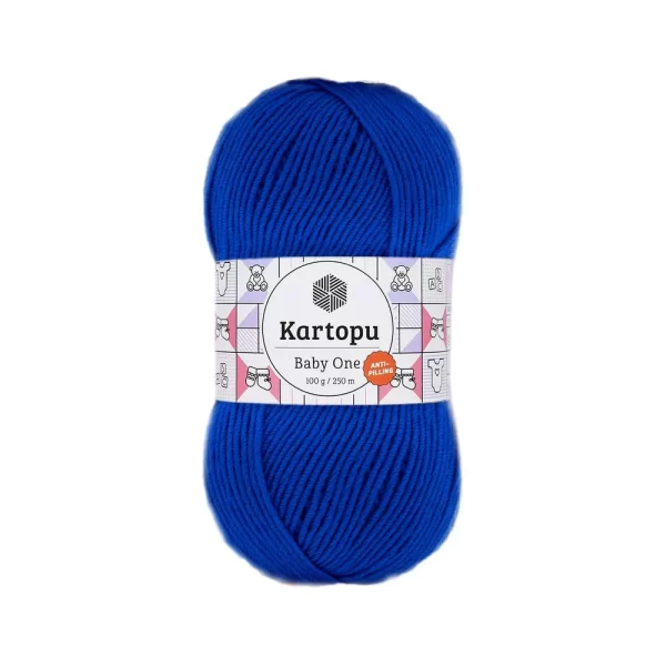 Bebekler ve alerjik cilde sahip bireyler için özel olarak tasarlanmıştır. Tüylenmeyen ve yumuşak bir iplik arıyorsanız, Kartopu baby one tam size göre!