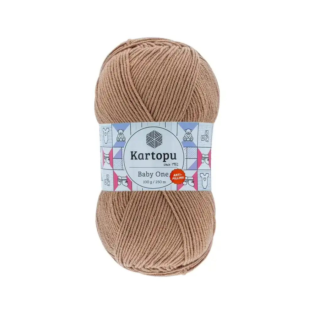 kartopu-baby-one-k847 Bebekler ve alerjik cilde sahip bireyler için özel olarak tasarlanmıştır. Tüylenmeyen ve yumuşak bir iplik arıyorsanız, Kartopu baby one tam size göre!