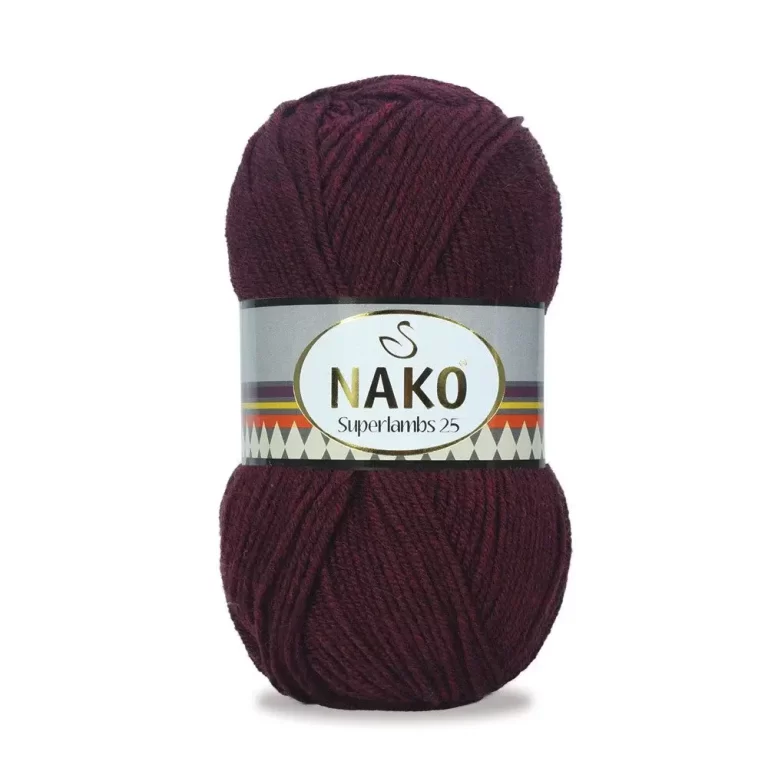 Nako Süperlambs 25 İplik: %25 yün, %75 akrilik, 100 g - 200 m. Kolay örülür, 30°C’de yıkanabilir, zengin renk seçenekleriyle her projeye uygun!