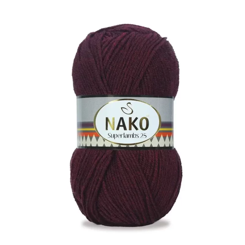 Nako Süperlambs 25 İplik: %25 yün, %75 akrilik, 100 g - 200 m. Kolay örülür, 30°C’de yıkanabilir, zengin renk seçenekleriyle her projeye uygun!