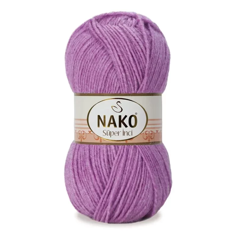 Nako Süper İnci İplik: %25 yün, %75 akrilik, 100 g - 260 m. Kolay örülür, 30°C’de yıkanabilir, zengin renk seçenekleriyle her projeye uygun!