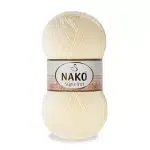 Nako Süper İnci İplik: %25 yün, %75 akrilik, 100 g - 260 m. Kolay örülür, 30°C’de yıkanabilir, zengin renk seçenekleriyle her projeye uygun!