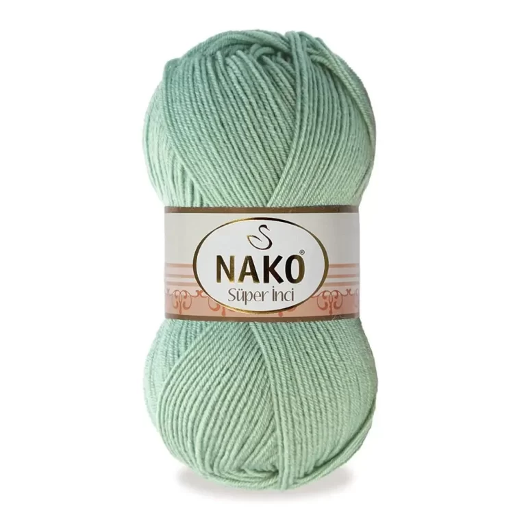 Nako Süper İnci İplik: %25 yün, %75 akrilik, 100 g - 260 m. Kolay örülür, 30°C’de yıkanabilir, zengin renk seçenekleriyle her projeye uygun!