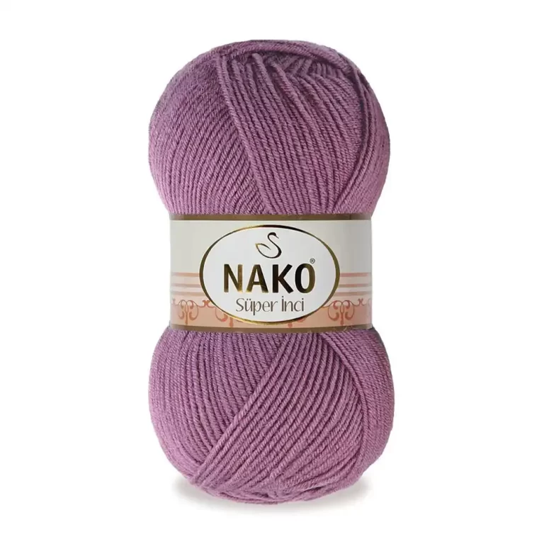 Nako Süper İnci İplik: %25 yün, %75 akrilik, 100 g - 260 m. Kolay örülür, 30°C’de yıkanabilir, zengin renk seçenekleriyle her projeye uygun!