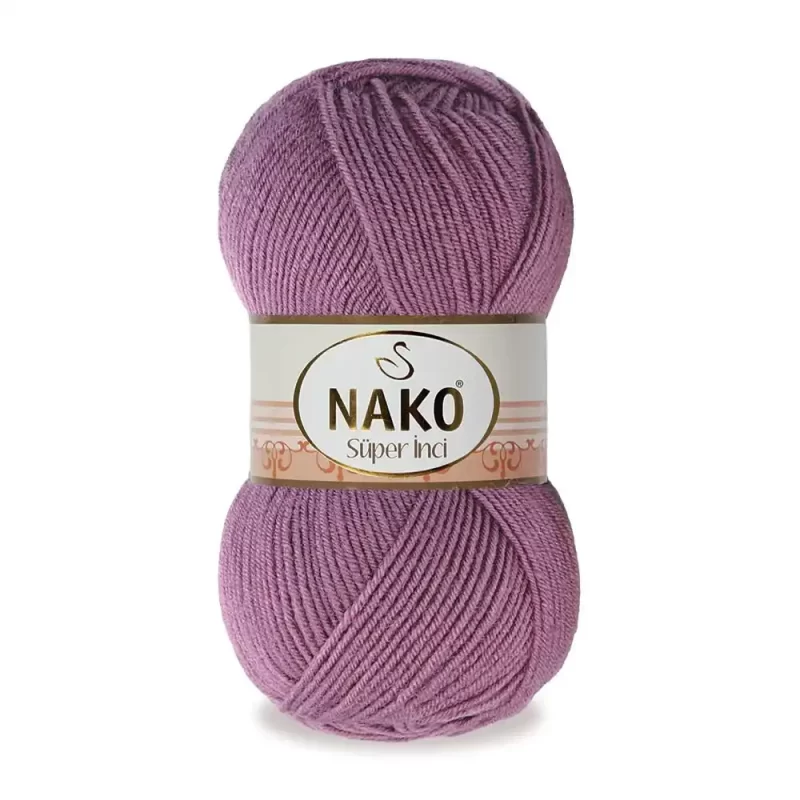 Nako Süper İnci İplik: %25 yün, %75 akrilik, 100 g - 260 m. Kolay örülür, 30°C’de yıkanabilir, zengin renk seçenekleriyle her projeye uygun!