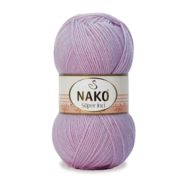 Nako Süper İnci İplik: %25 yün, %75 akrilik, 100 g - 260 m. Kolay örülür, 30°C’de yıkanabilir, zengin renk seçenekleriyle her projeye uygun!