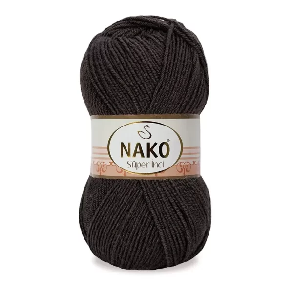Nako Süper İnci İplik: %25 yün, %75 akrilik, 100 g - 260 m. Kolay örülür, 30°C’de yıkanabilir, zengin renk seçenekleriyle her projeye uygun!