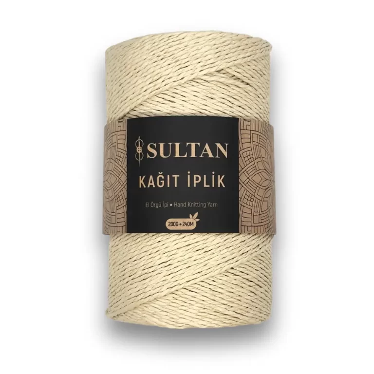 Sultan kağıt ip ile Sadece çanta, şapka, kemer gibi şık aksesuarlar değil, aynı zamanda supla, runner ve kırlent gibi ev dekorasyon ürünleri de kağıt iplik ile kolayca yapılabilir. Kağıt ip ile yaratıcılığınızı konuşturarak, tığ işi projelerinizde bu ipliği dilediğiniz gibi kullanabilirsiniz. İpliğin daha rahat örülmesi için hafifçe nemlendirerek kullanmak en iyi sonucu verir.