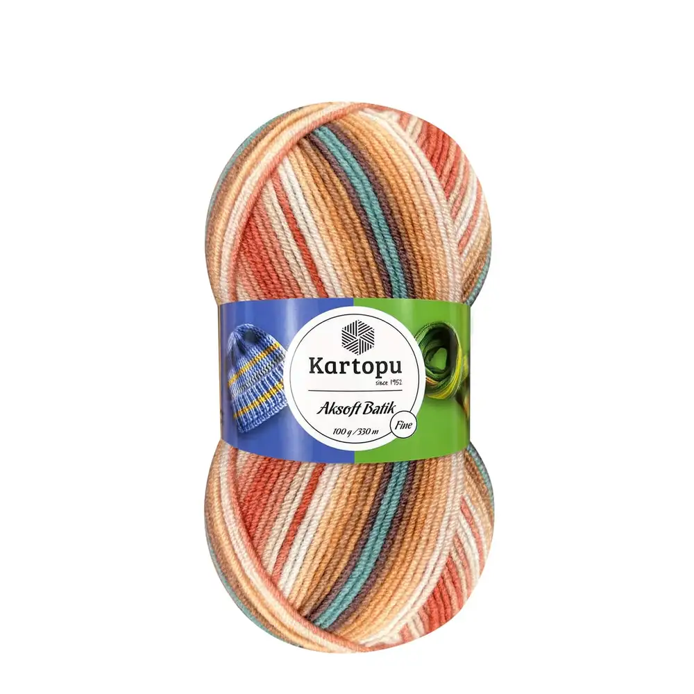 kartopu-aksoft-batik-b59228 Kartopu Aksoft Batik yumak, kışlık örgü ipi, renkli akrilik iplik