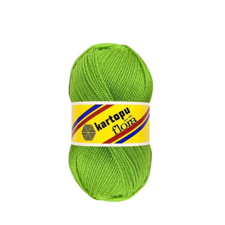 Kartopu Flora Patik İpi: Tüylenmeyen, parlak dokulu, uzun ömürlü özel iplik. Çorap, patik ve ev tekstili projeleriniz için ideal. Şimdi Keşfedin.