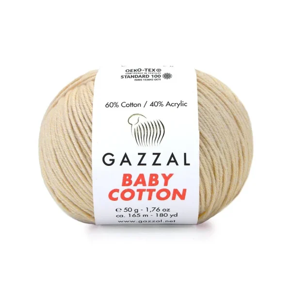 Gazzal Baby Cotton ile renklerin büyülü dünyasına adım atın. Yumuşak dokusu ve çeşitli renkleriyle her örgüye zarafet katın, özgünlüğünüzü ön plana çıkarın