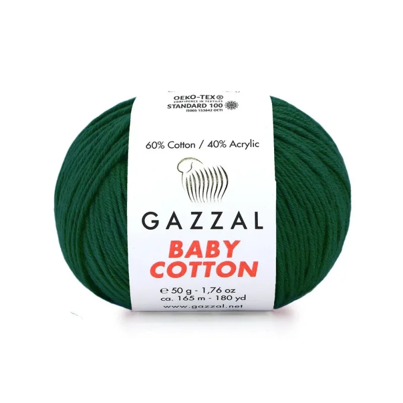 Gazzal Baby Cotton ile renklerin büyülü dünyasına adım atın. Yumuşak dokusu ve çeşitli renkleriyle her örgüye zarafet katın, özgünlüğünüzü ön plana çıkarın