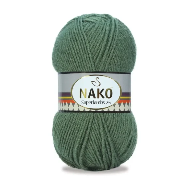 Nako Süperlambs 25 İplik: %25 yün, %75 akrilik, 100 g - 200 m. Kolay örülür, 30°C’de yıkanabilir, zengin renk seçenekleriyle her projeye uygun!