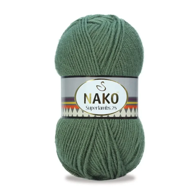 Nako Süperlambs 25 İplik: %25 yün, %75 akrilik, 100 g - 200 m. Kolay örülür, 30°C’de yıkanabilir, zengin renk seçenekleriyle her projeye uygun!
