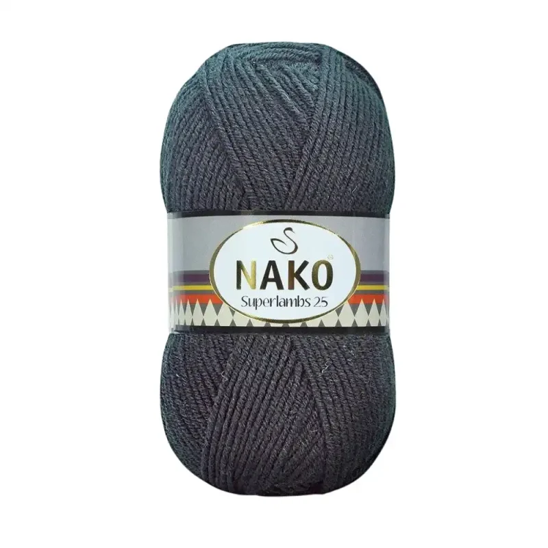 Nako Süperlambs 25 İplik: %25 yün, %75 akrilik, 100 g - 200 m. Kolay örülür, 30°C’de yıkanabilir, zengin renk seçenekleriyle her projeye uygun!