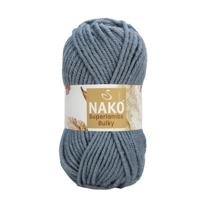 Nako Süperlambs bulky İplik: %25 yün, %75 akrilik, 100 g - 100 m. Kolay örülür, 30°C’de yıkanabilir, zengin renk seçenekleriyle her projeye uygun!