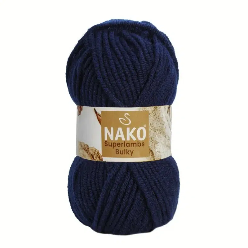 Nako Süperlambs bulky İplik: %25 yün, %75 akrilik, 100 g - 100 m. Kolay örülür, 30°C’de yıkanabilir, zengin renk seçenekleriyle her projeye uygun!